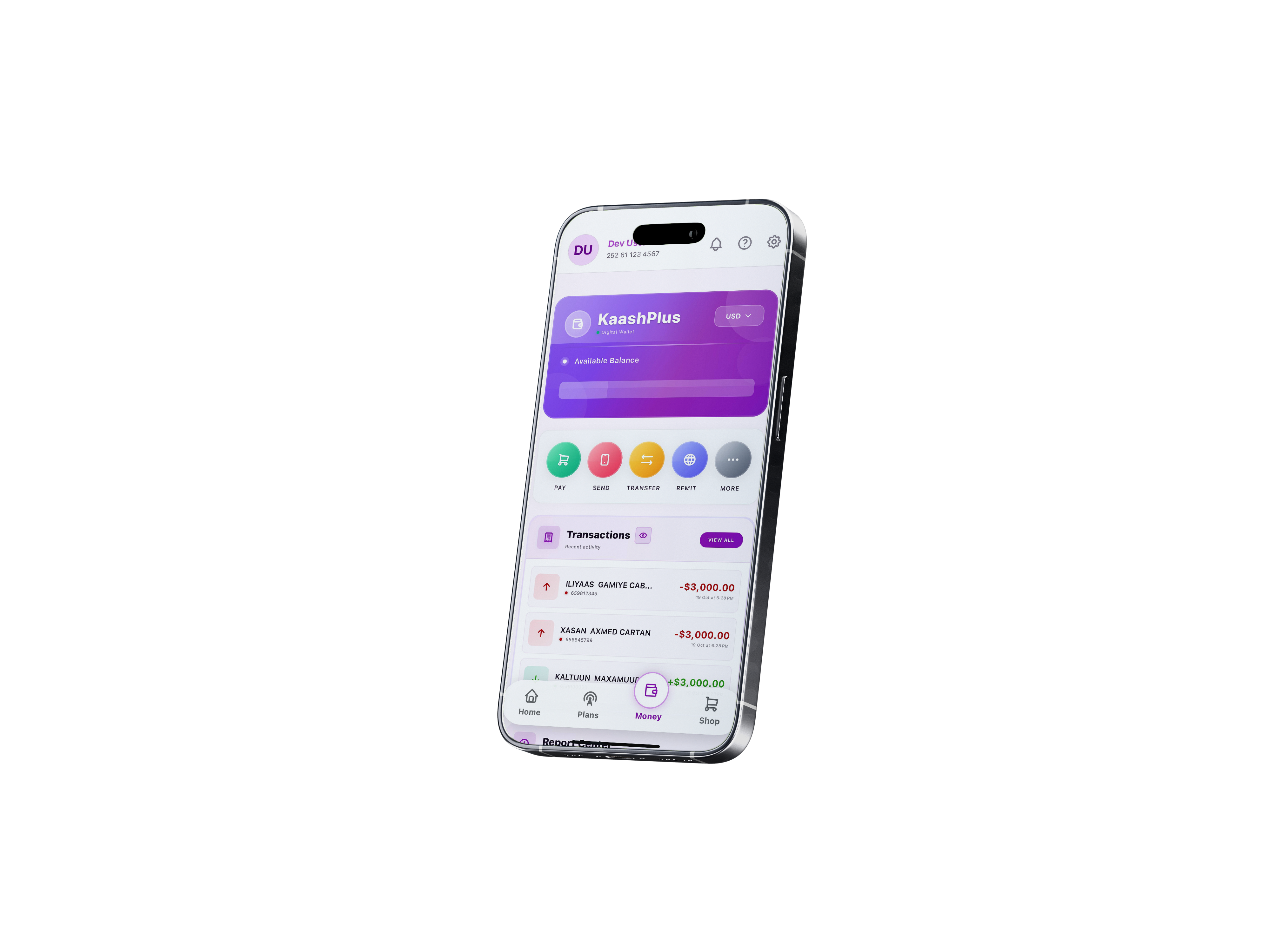 Soltelco app screen